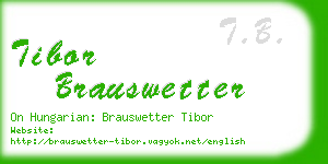 tibor brauswetter business card